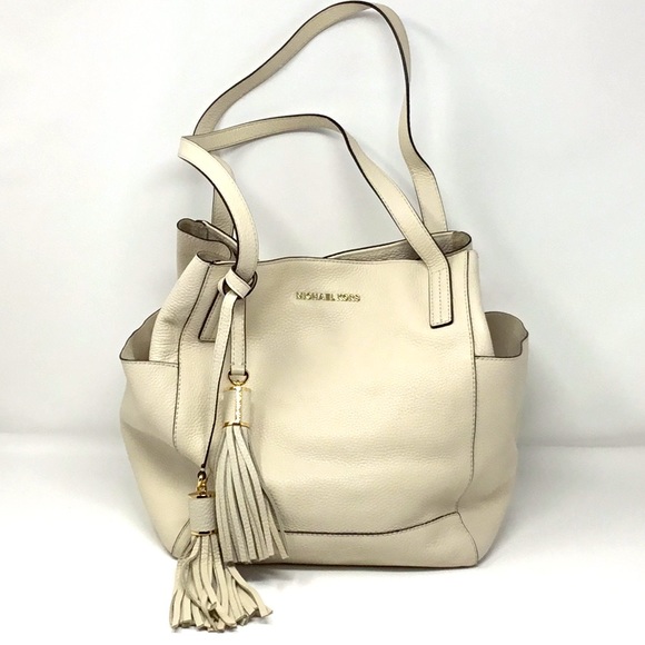 Michael Kors Bags Michael Kors Ashbury Large Grab Tote Cream Leather Shoulder Bag Incl